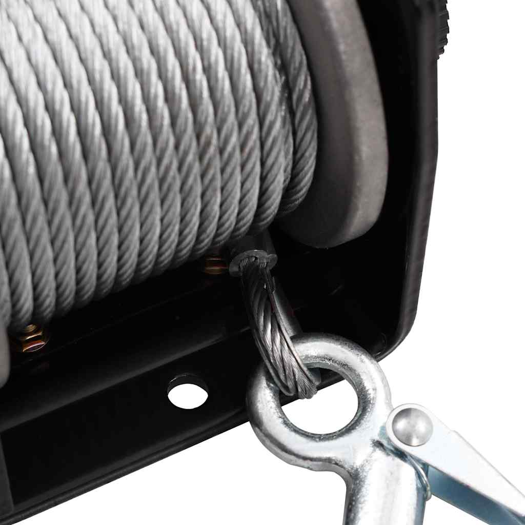 210229 vidaXL 12 V Electric Winch 907 KG Wire Remote Control