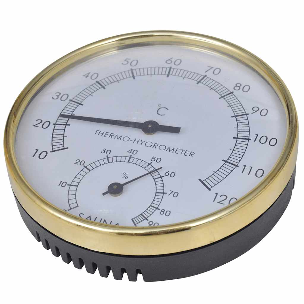 5Piece Sauna Accessory Bucket Spoon Hourglass Thermo-hygrometer