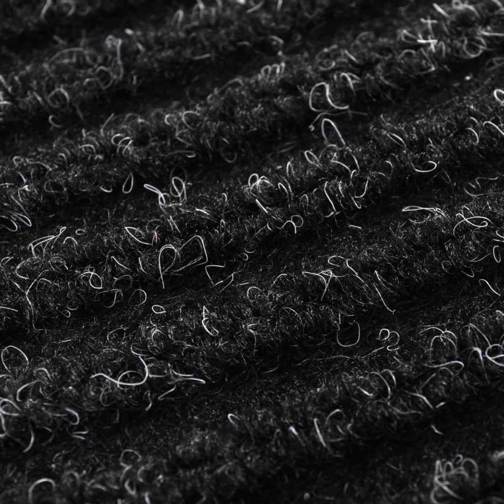 Doormat | Black | PVC backing, Polyester top | 90 x 120 cm | Non-slip
