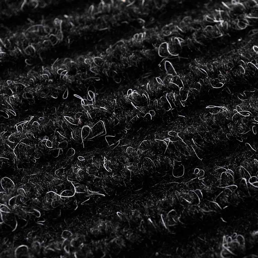 Door Mat Black 90 x 150 cm PVC