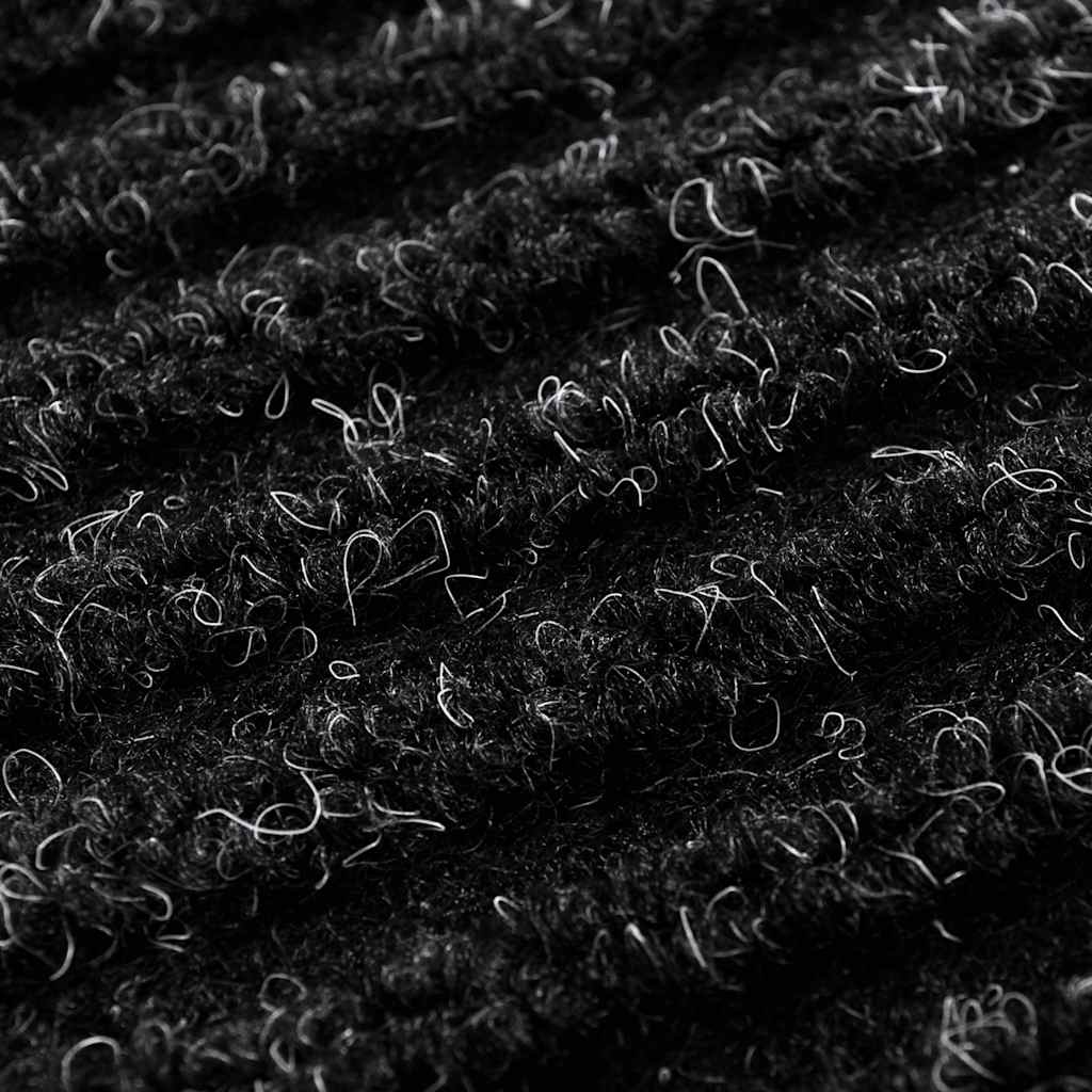 Door Mat Black 90 x 150 cm PVC