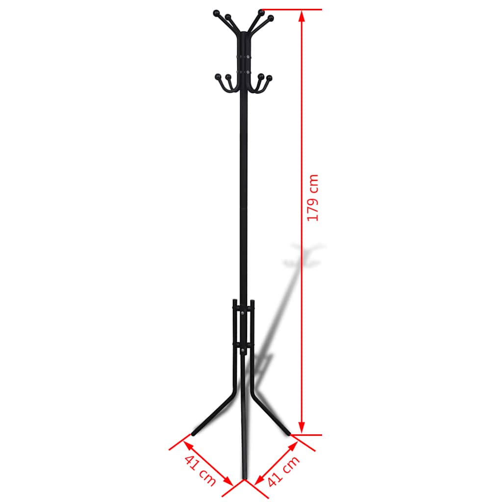 Metal Black Coat Stand