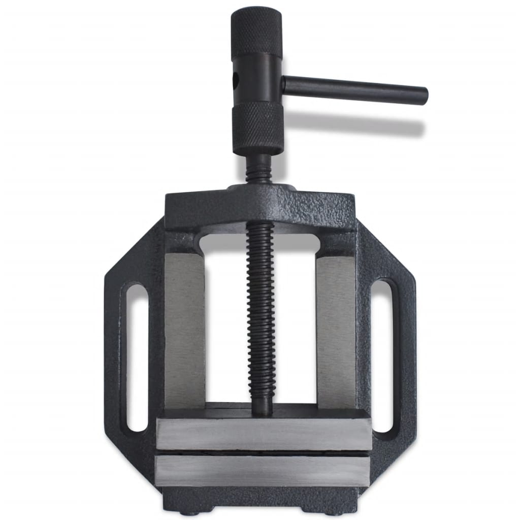 141311 vidaXL Manually Operated Drill Press Vice 90 mm