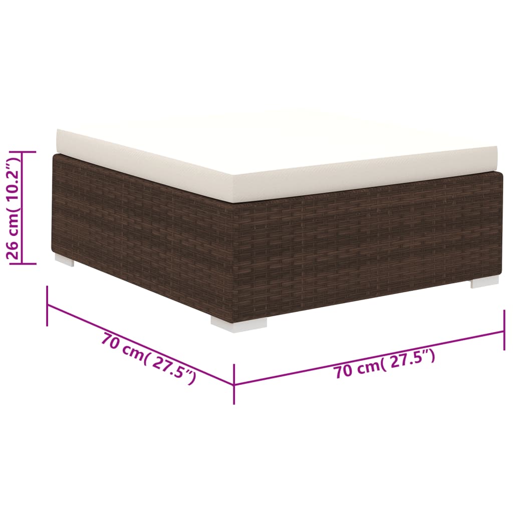 Patio Furniture | Brown | PE Rattan | Large | Light Weight