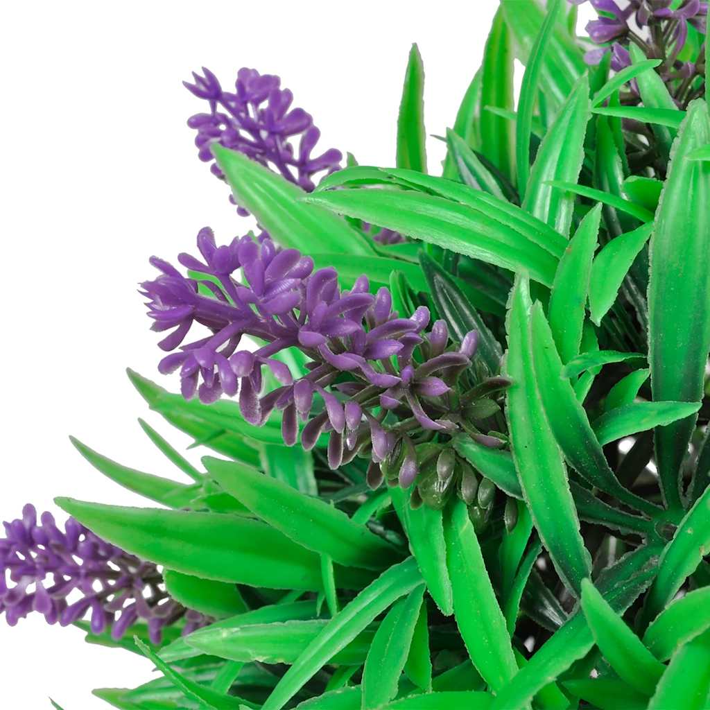 41623 Set of 2 Artificial Boxwood Ball with Lavender 28 cm