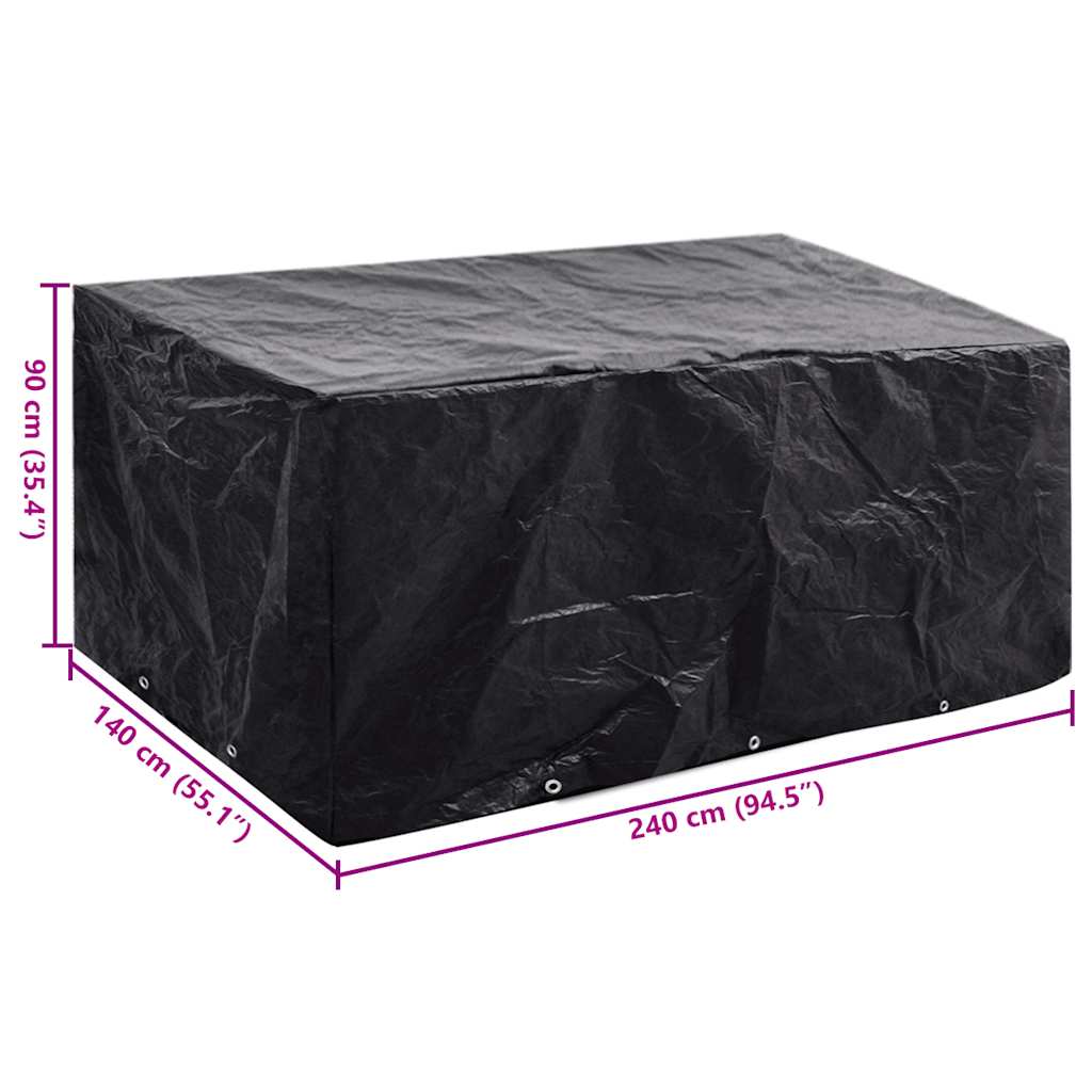 Garden Furniture Cover 8 Eyelets 240x140x90 cm