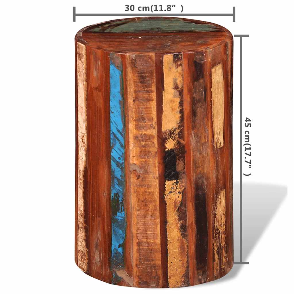 241628 vidaXL Stool Solid Reclaimed Wood