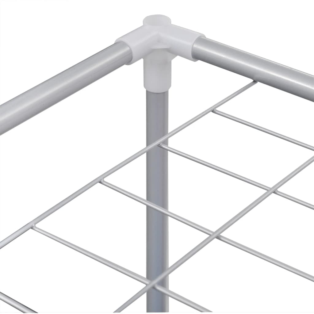 242059 2-Section Laundry Sorter Hamper with a Top Shelf for Drying