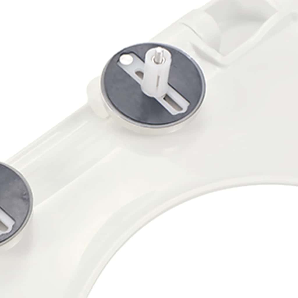 Soft-close Toilet Seat with Quick-release Design White Square