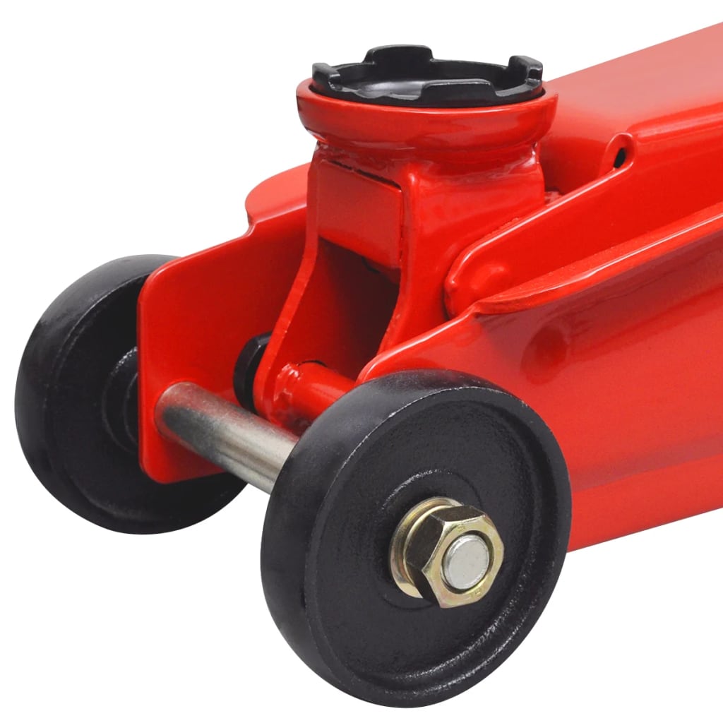 210320 Low-Profile Hydraulic Floor Jack 3 Ton Red
