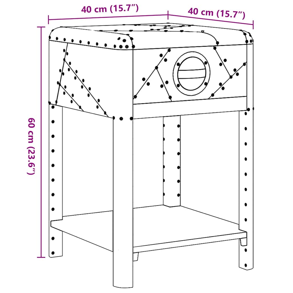 Console Table | Silver | Wood frame with aluminium paneling | Compact
