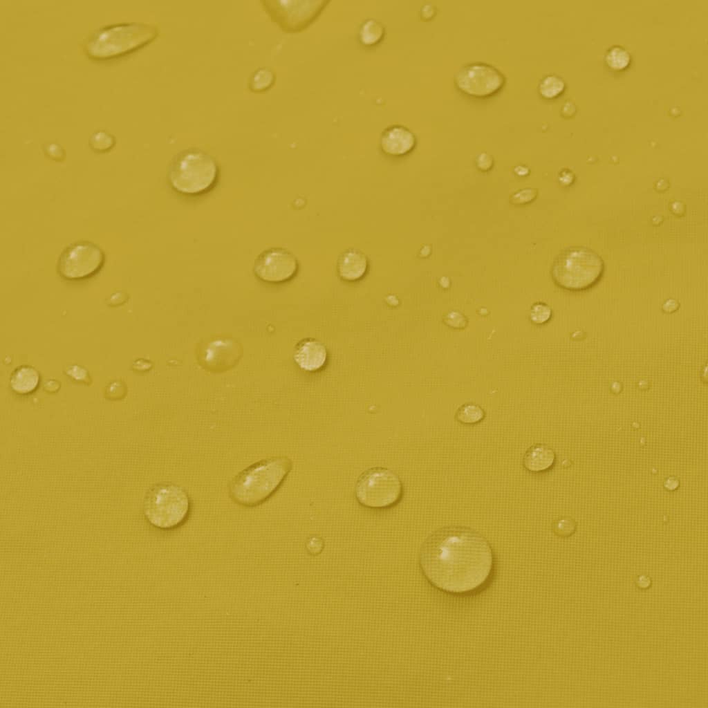 vidaXL Waterproof Heavy-duty Long Raincoat with Hood Yellow XL