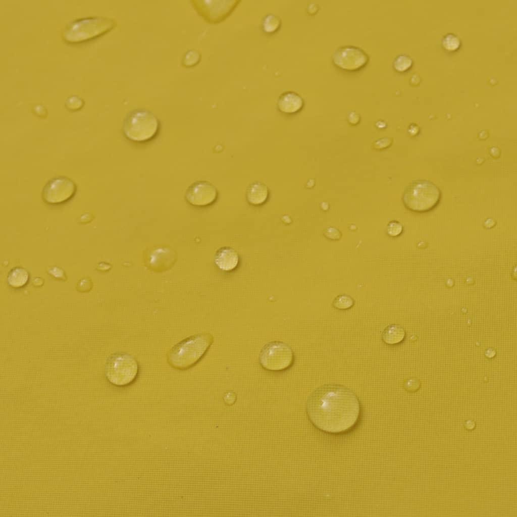 vidaXL Waterproof Heavy-duty 2-piece Rain Suit with Hood Yellow M