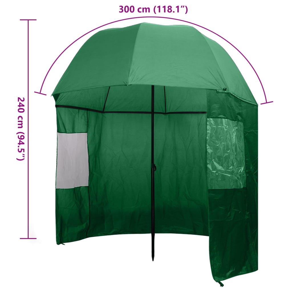 Fishing umbrellas 300 x 240 cm Oxford Polyester Round