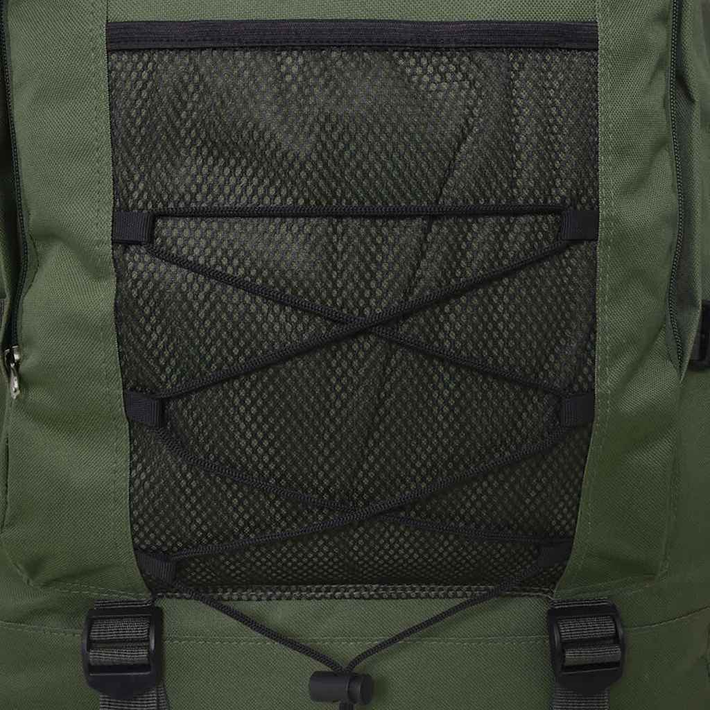 91096 vidaXL Army-Style Backpack XXL 100 L Green