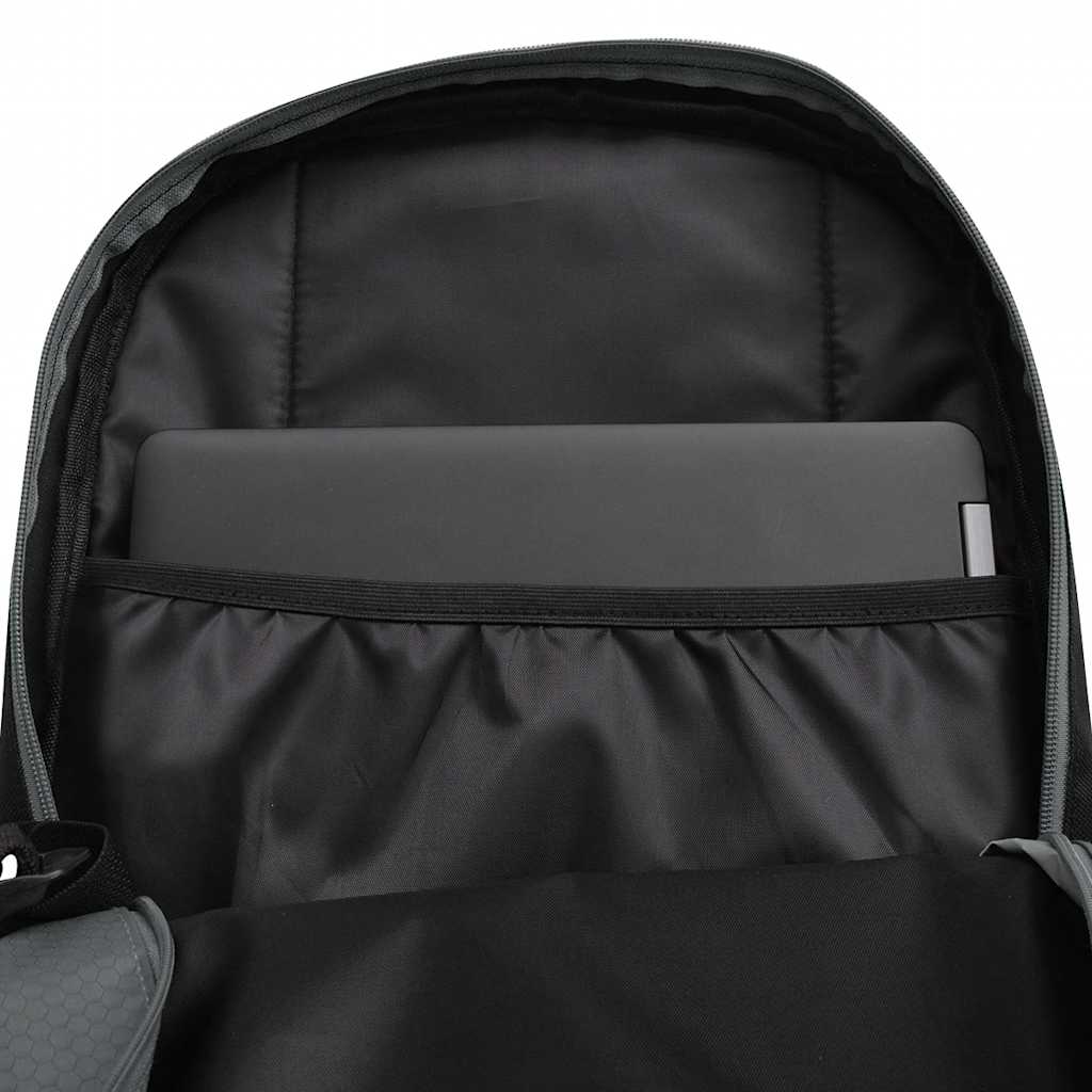 91111 vidaXL School Backpack 40 L Black and Grey