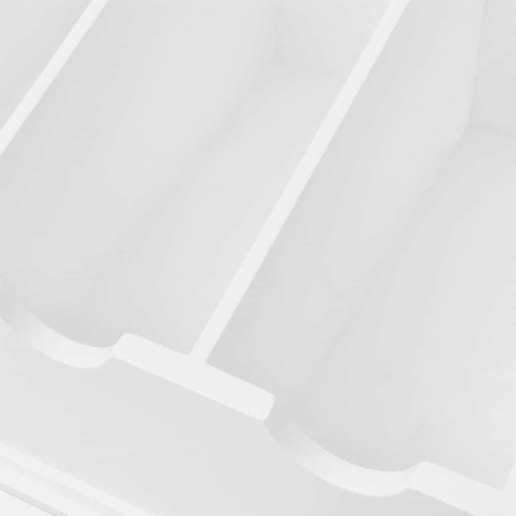 242645 vidaXL Cutlery Tray MDF White Baroque Style