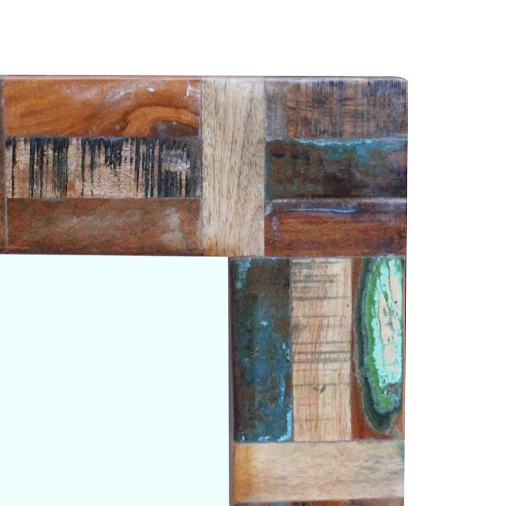243329 vidaXL Mirror Solid Reclaimed Wood 80x50 cm