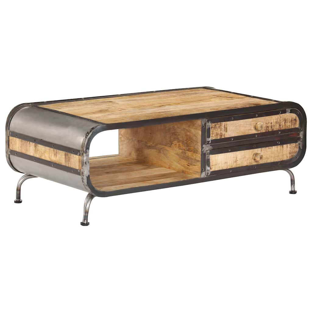 247804 vidaXL Coffee Table 100x50x35 cm Solid Mango Wood