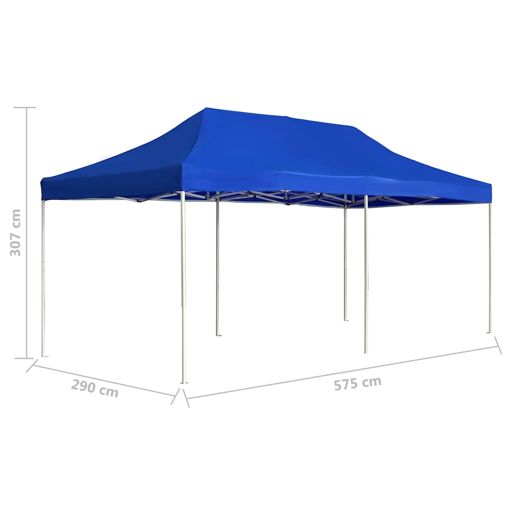 Professional Folding Party Tent Aluminium 6x3 m Blue