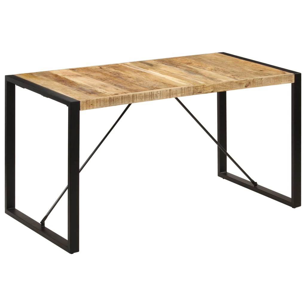 247420 vidaXL Dining Table 140x70x75 cm Solid Mango Wood