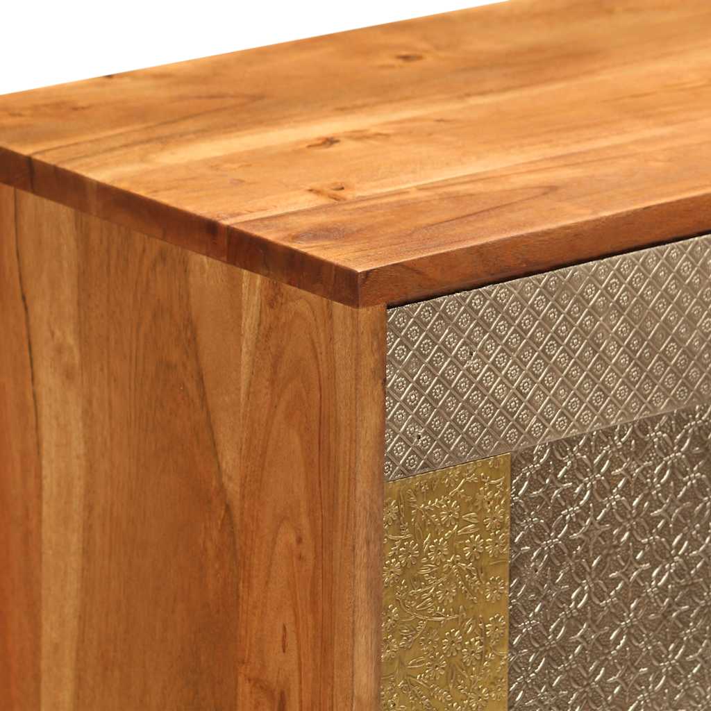 247683 vidaXL Sideboard 80x30x75 cm Solid Acacia Wood