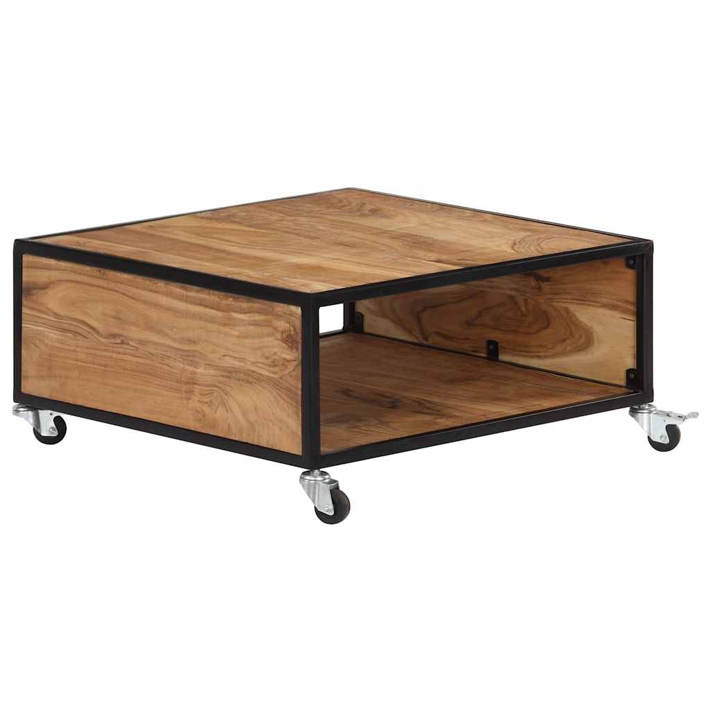 247684 vidaXL Coffee Table 70x70x32 cm Solid Acacia Wood