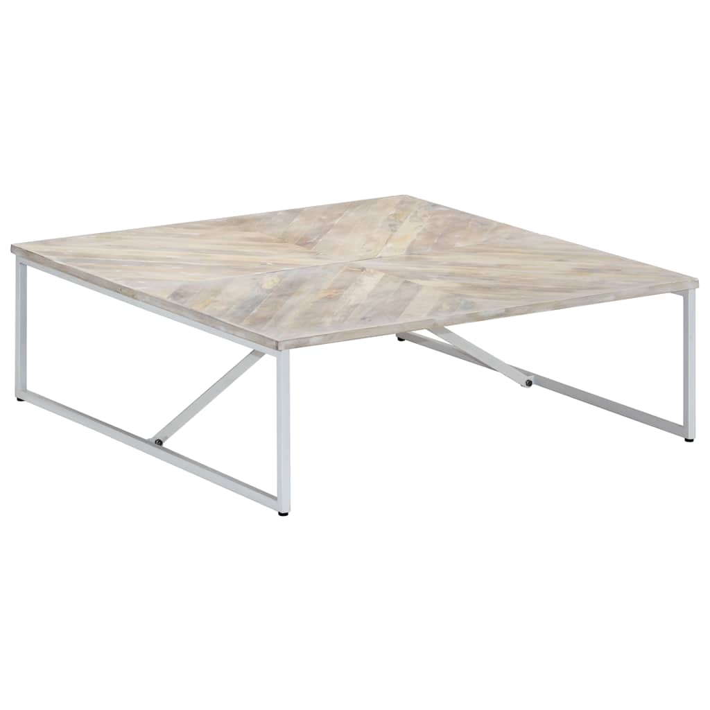 247698 vidaXL Coffee Table 110x110x36 cm Solid Mango Wood