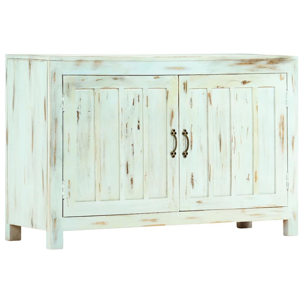 247763 vidaXL Sideboard Light Blue 110x35x70 cm Solid Mango Wood