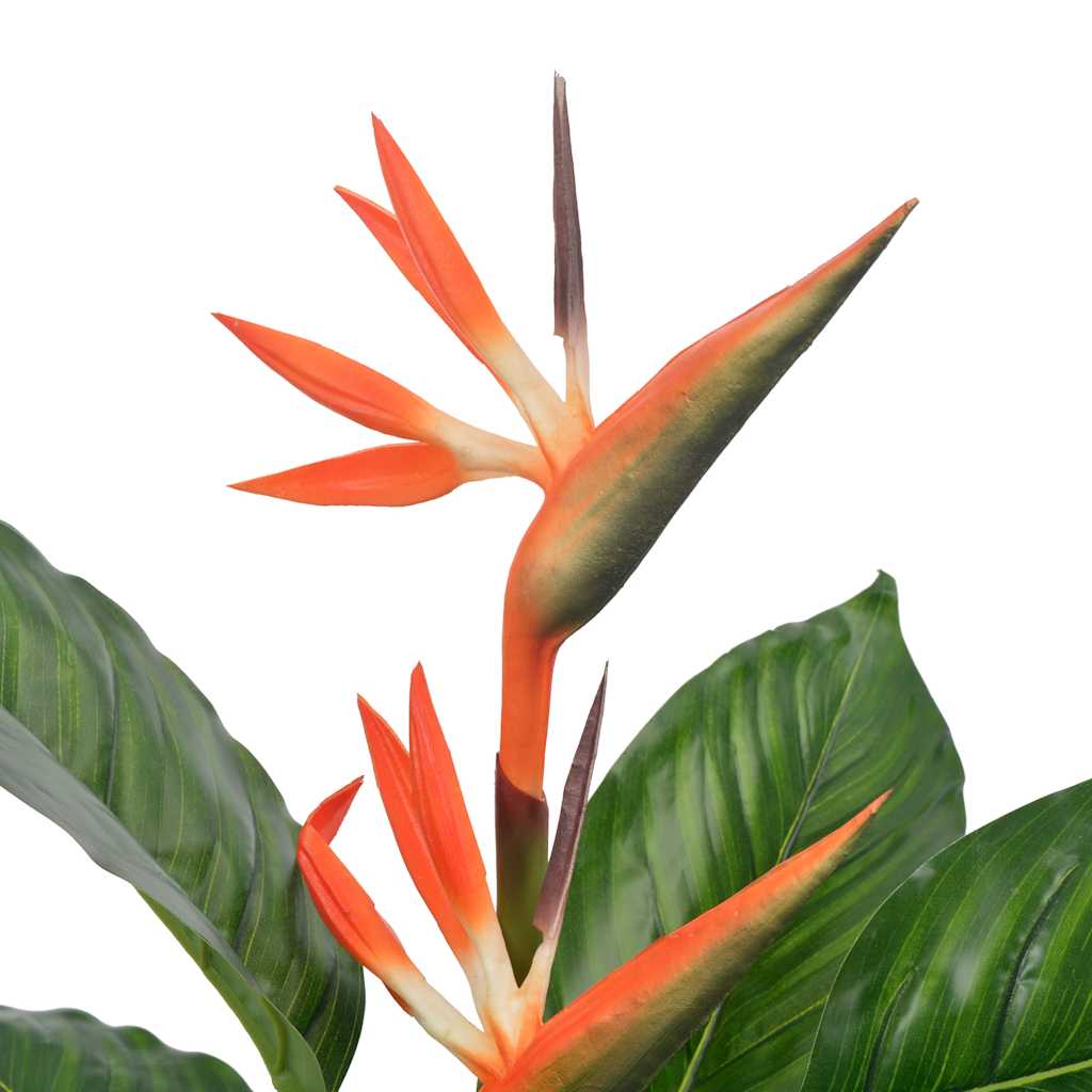 280197 vidaXL Artificial Plant Strelitzia with Pot Red 100 cm