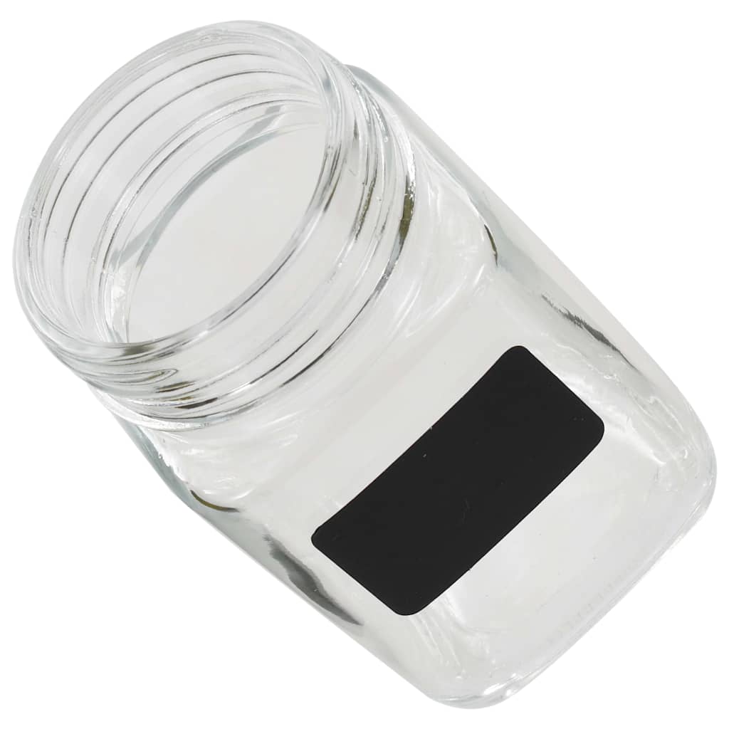 50856 vidaXL Storage Jars with Sticker 24 pcs 300 ml