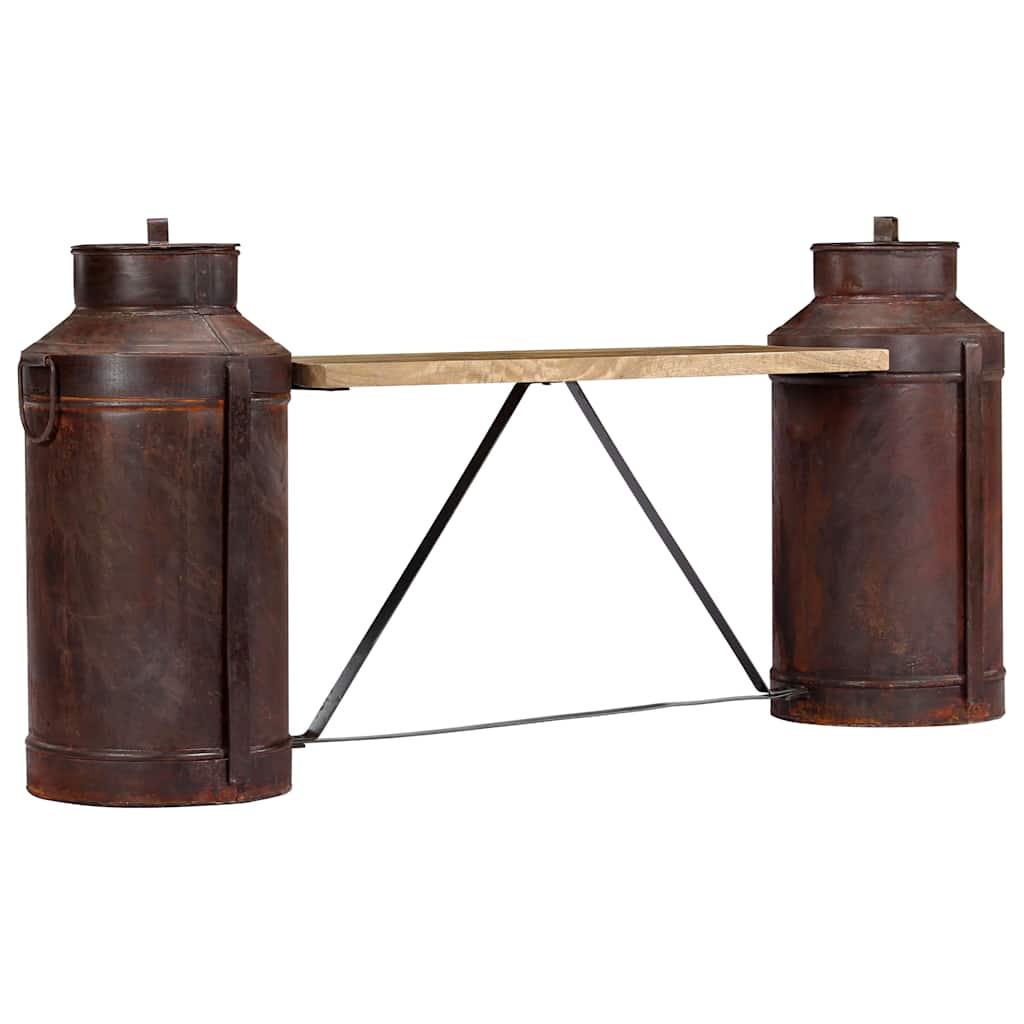 Milk Bottle Bench 150x33x64 cm Solid Mango Wood