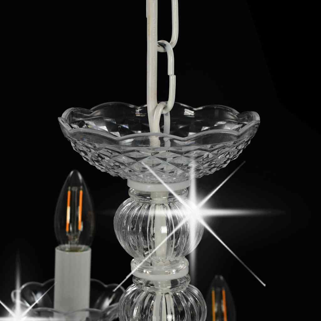 281612 vidaXL Chandelier 2-layer White 15 x E14 Bulbs