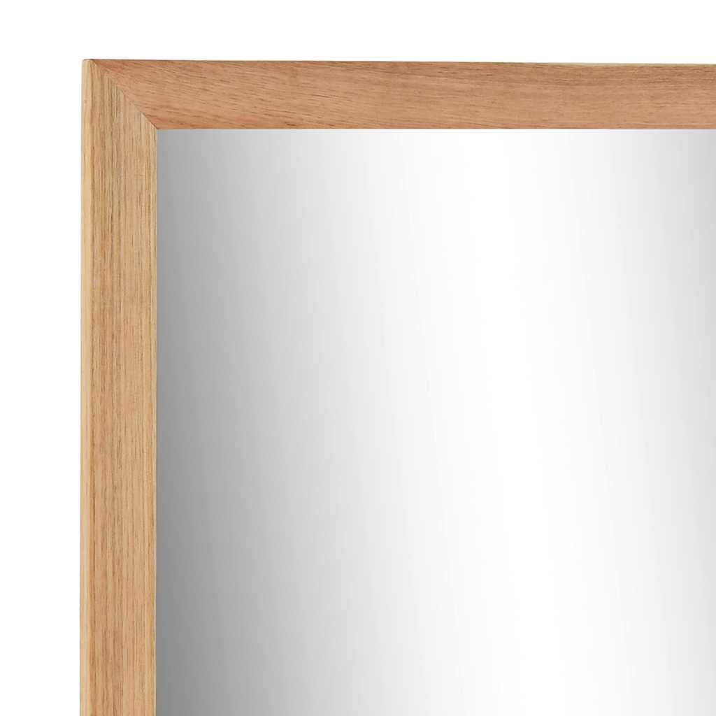 247607 vidaXL Sink Cabinet with Mirror Solid Walnut Wood