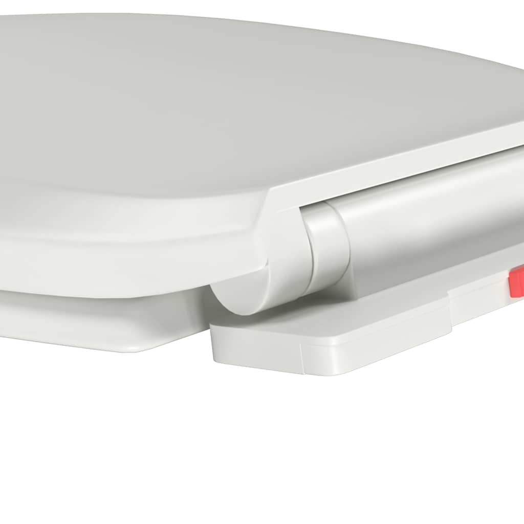 145019 vidaXL Soft-close Toilet Seat with Quick-release Design White