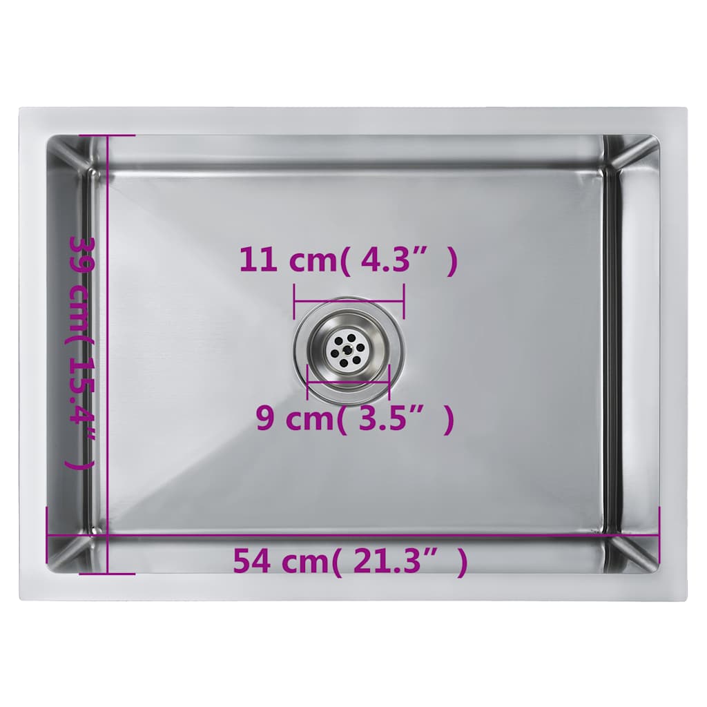 Handmade Kitchen Sink Stainless Steel