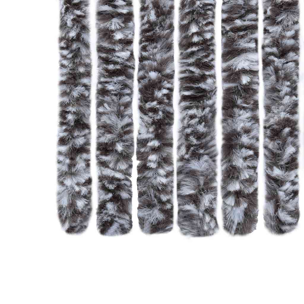 284276 vidaXL Insect Curtain Brown and Beige 56x185 cm Chenille