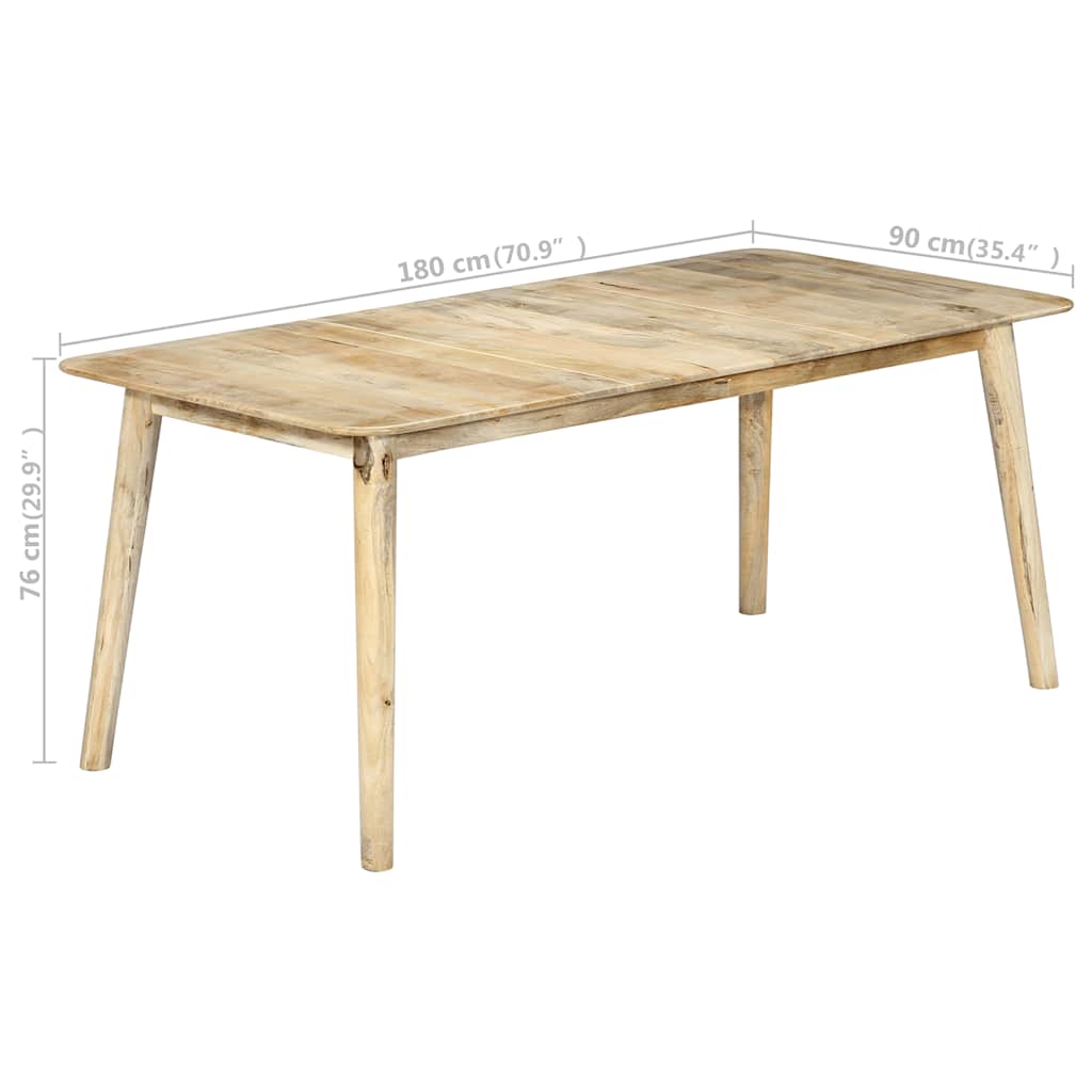 282720 vidaXL Dining Table 180x90x76 cm Solid Mango Wood