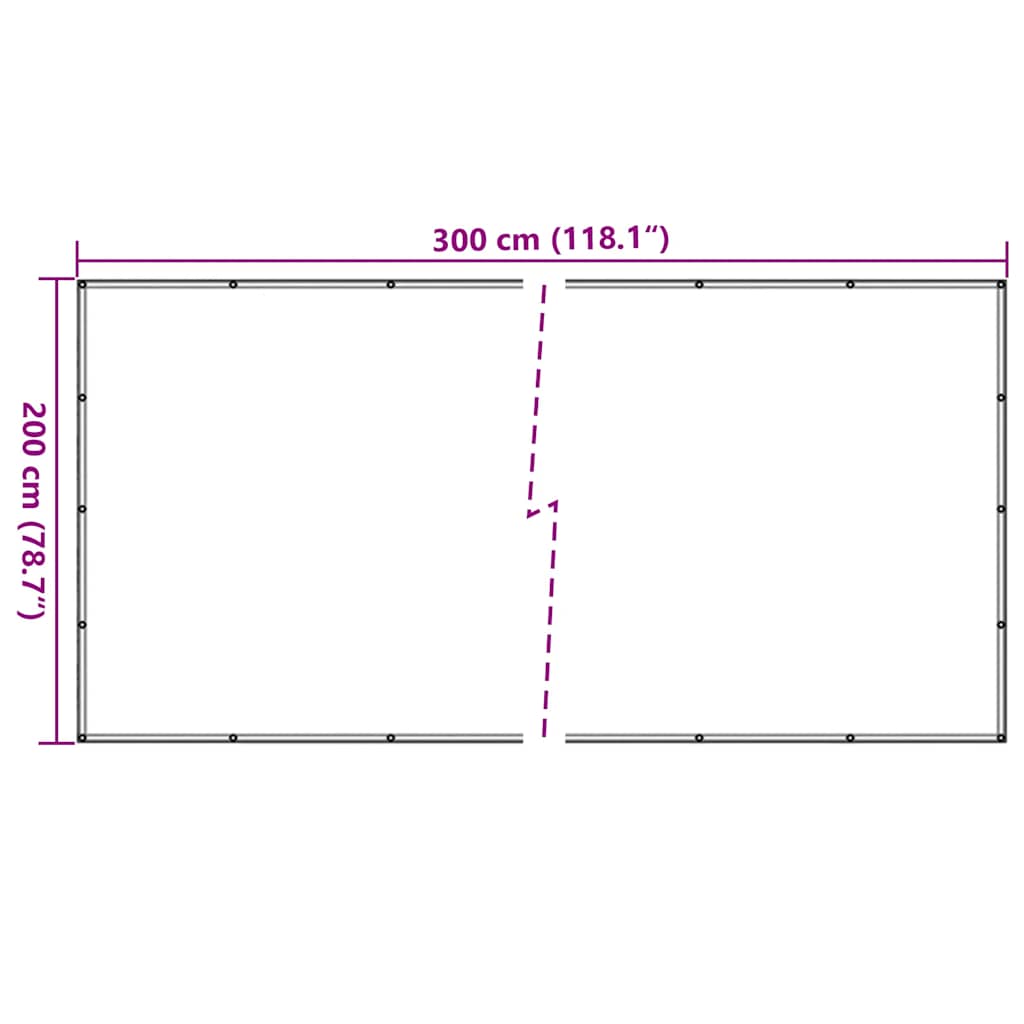 144991 vidaXL Trailer Net HDPE 2x3 m Black