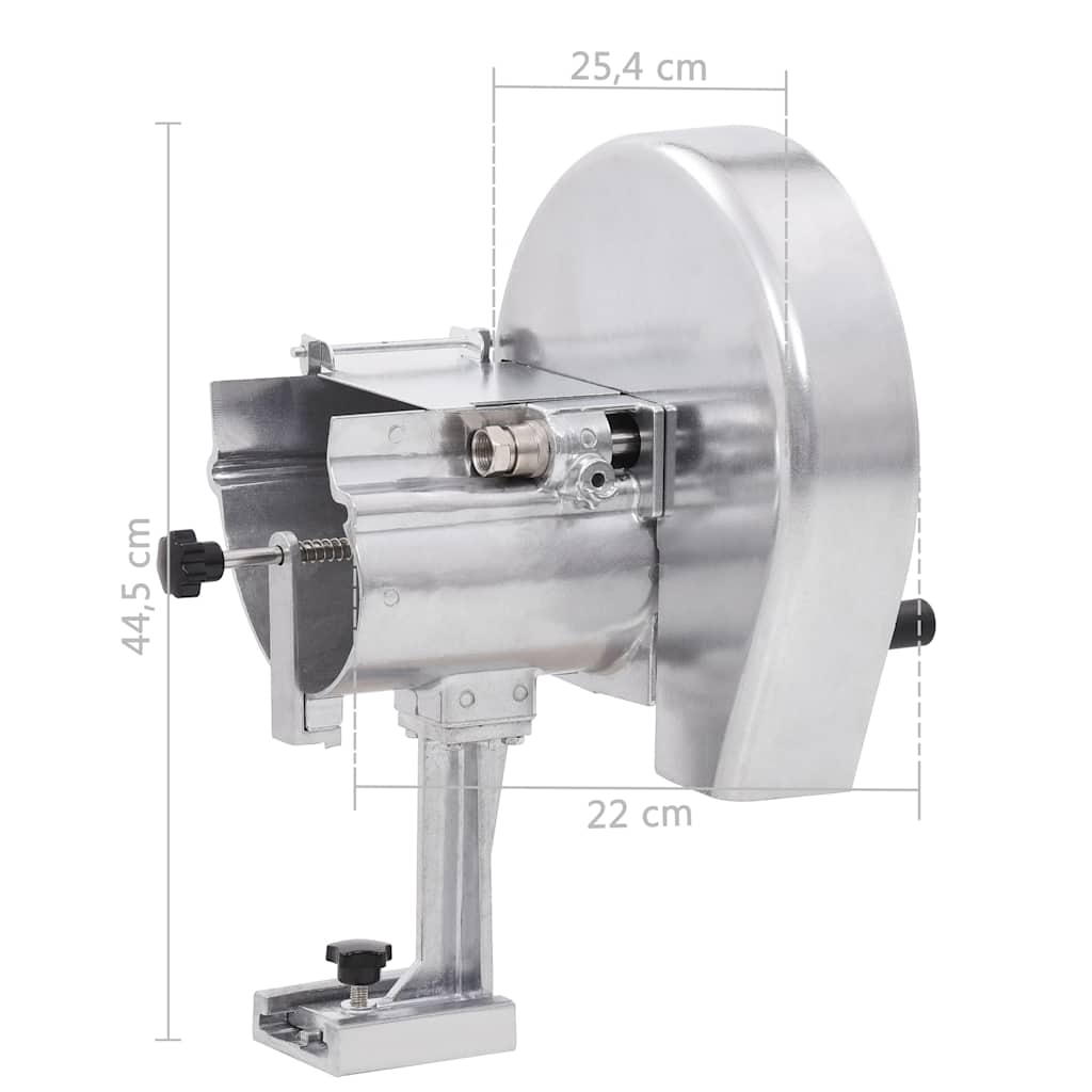 50957 vidaXL Manual Vegetable Cutter Silver 22x44,5 cm Aluminum