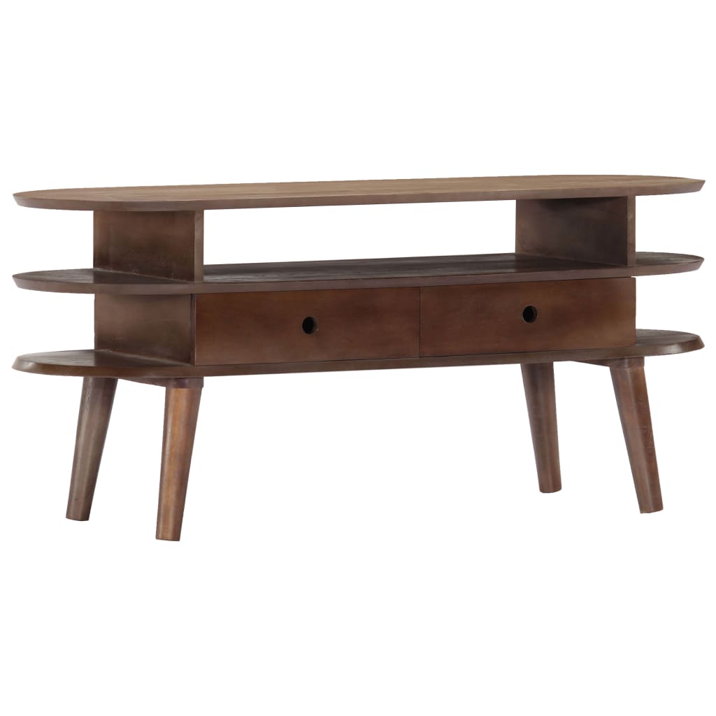 282874 vidaXL TV Cabinet 110x35x50 cm Solid Acacia Wood
