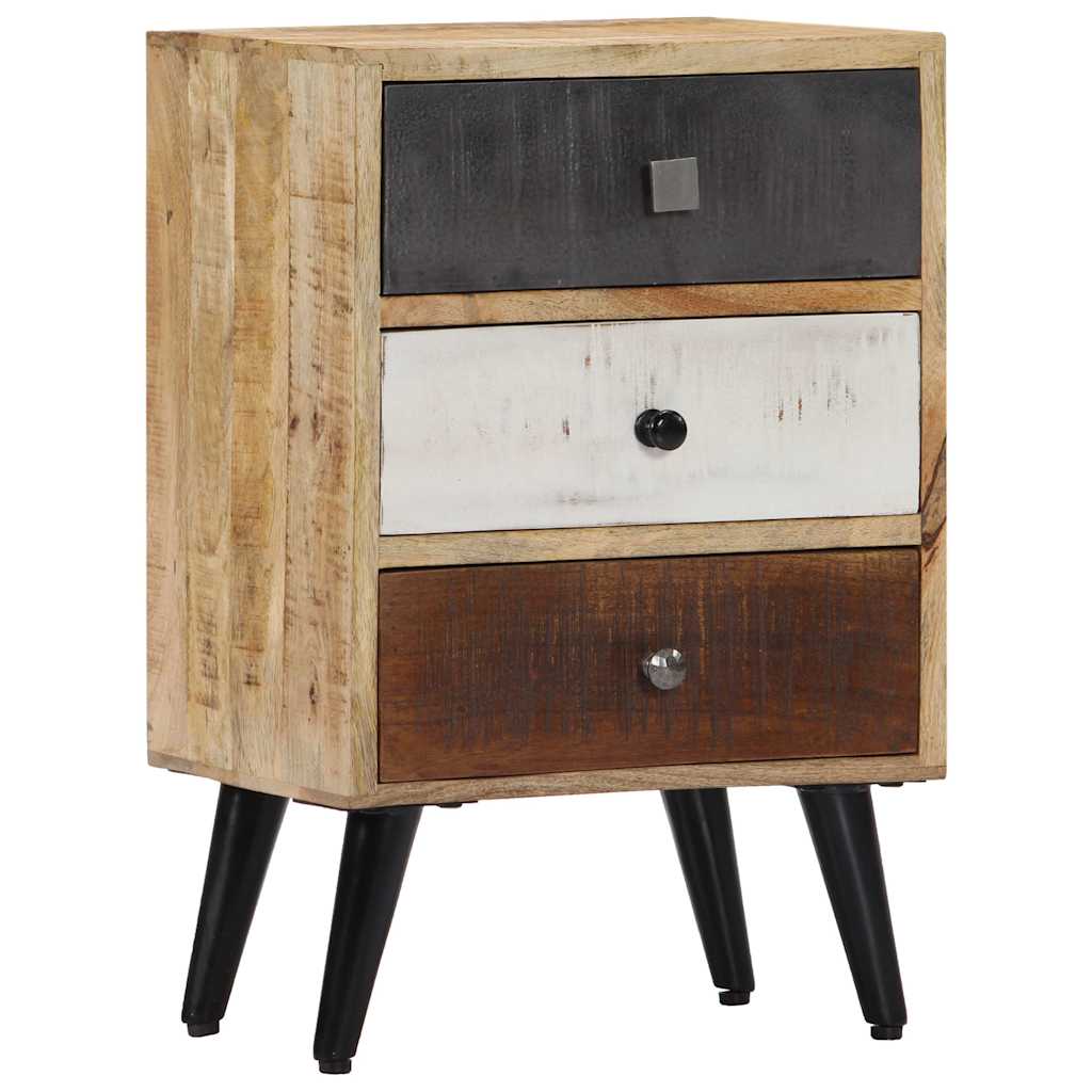282875 vidaXL Bedside Cabinet 40x30x60 cm Solid Mango Wood
