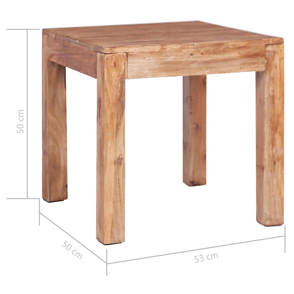 283920 vidaXL Coffee Table 53x50x50 cm Solid Mahogany Wood