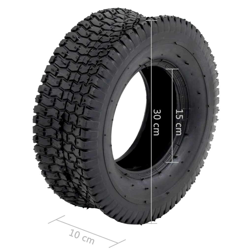 Tyre | Set of 2 | Black | Rubber | 13x5.00-6 | Heavy Weight Endurance
