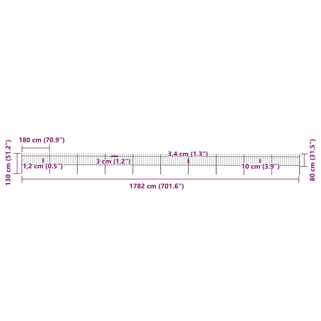 Garden Fence | Steel | Sturdy | Rectangular | Modern