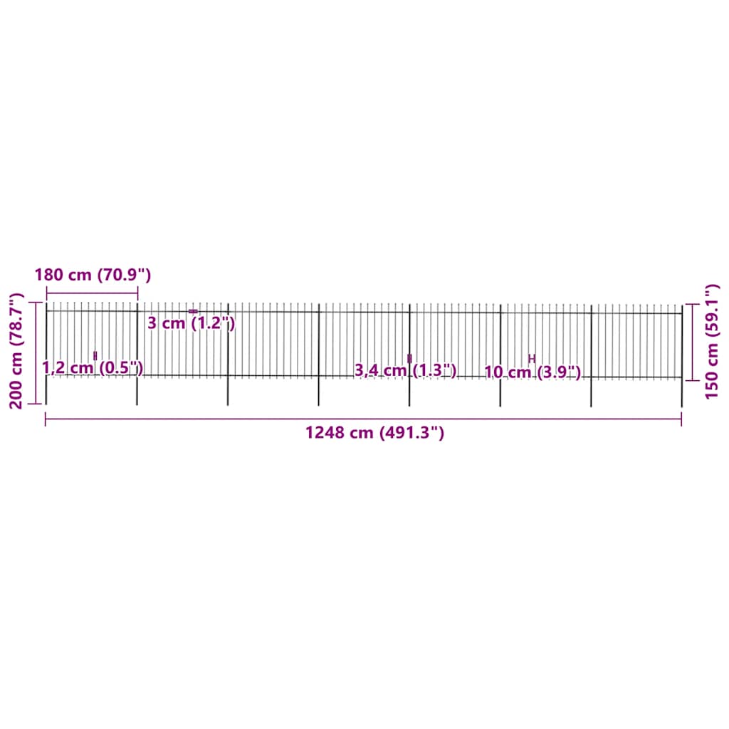 Garden Fence | Steel | Sturdy | Rectangular | Modern