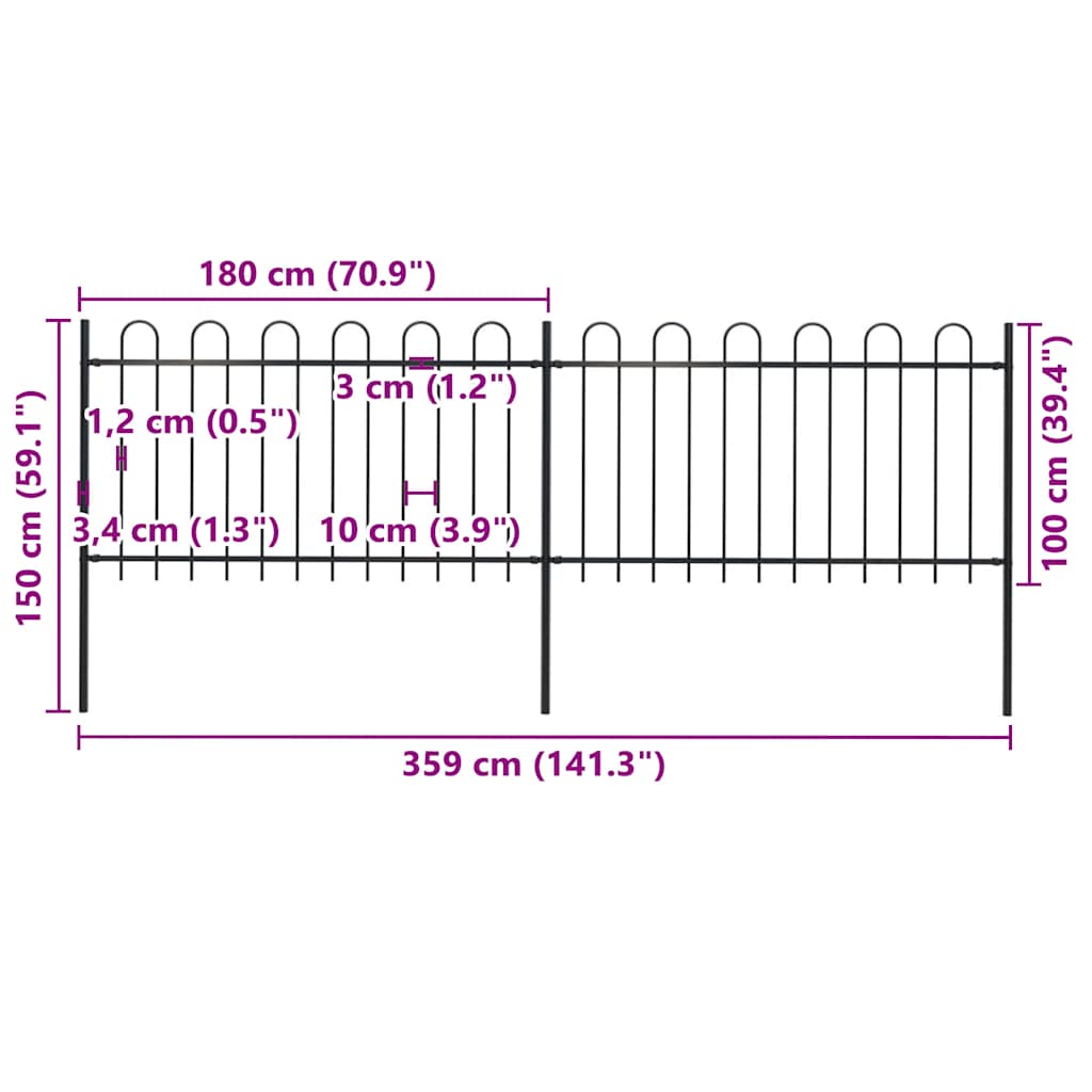 Garden Fence | Steel | Tough | Modern