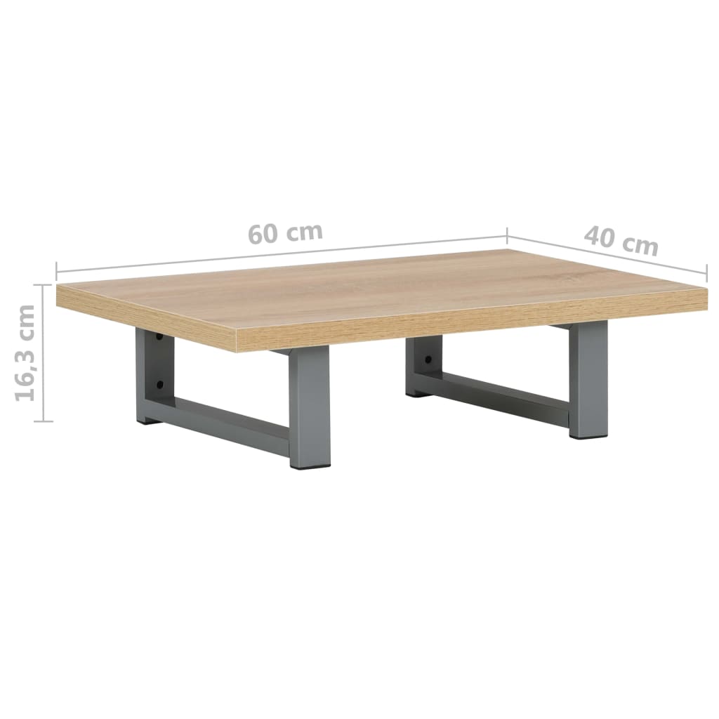 283805 vidaXL Bathroom Furniture Oak 60x40x16,3 cm