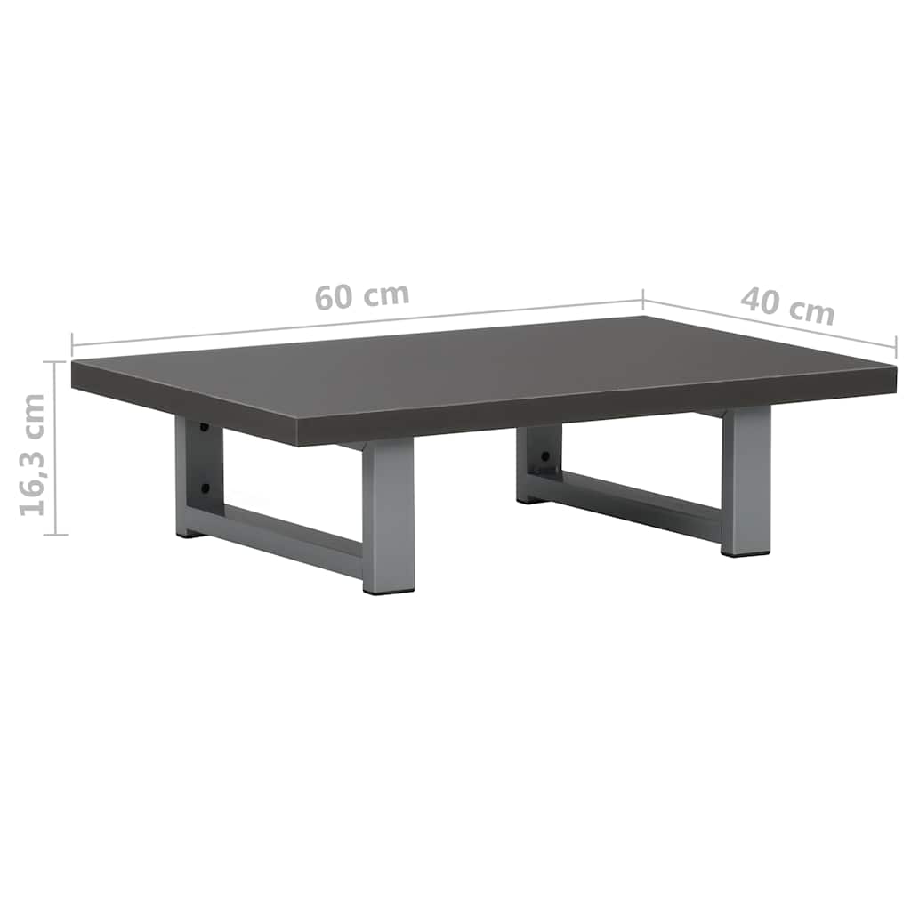 283806 vidaXL Bathroom Furniture Grey 60x40x16,3 cm