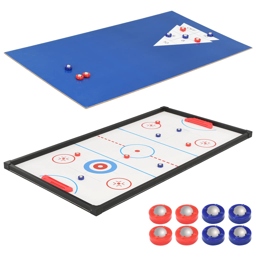 91944 vidaXL 15-in-1 Multi Game Table 121x61x82 cm Maple